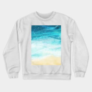 Coastal Ocean Seascape Wave Watercolour Crewneck Sweatshirt